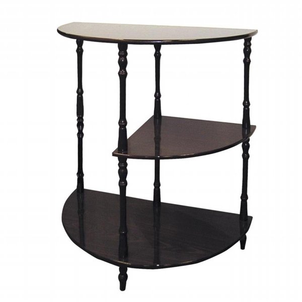 Convenience Concepts Cherry 3-Tier Half Table HI2629481